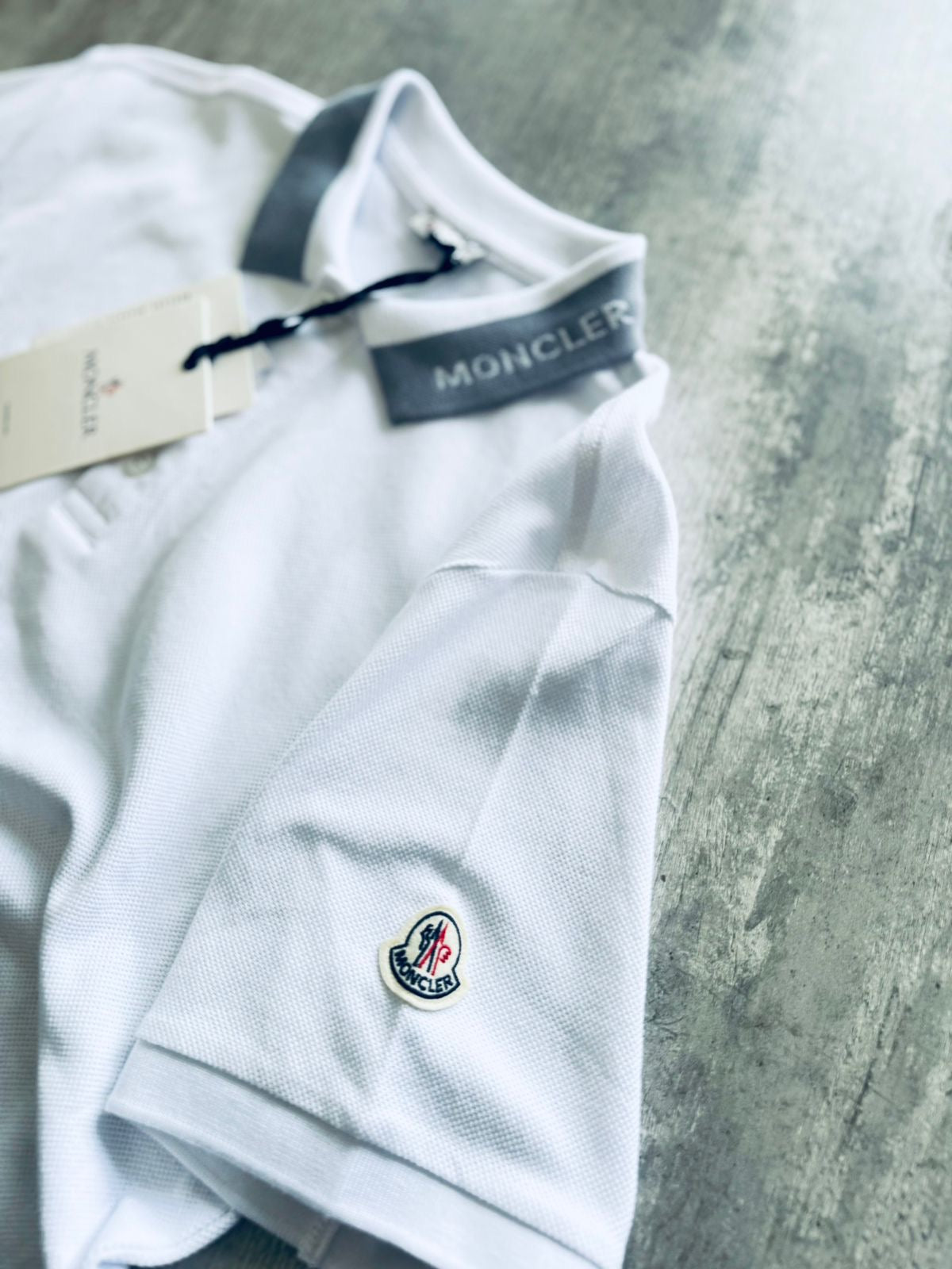 MONCLER GOLF T-SHIRT “WHITE”