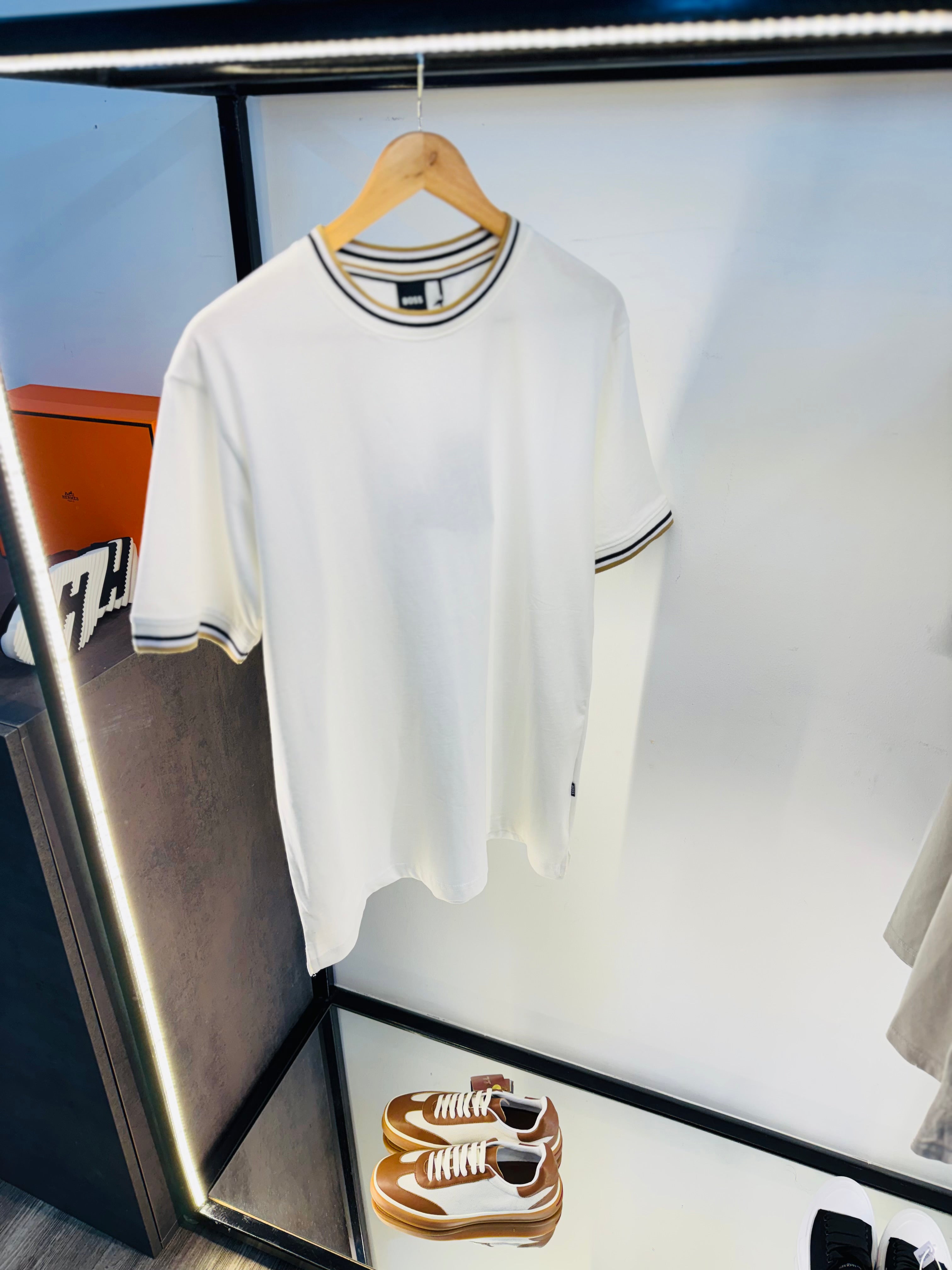 BOSS NO BRANDING T-SHIRT “CREAM-WHITE”