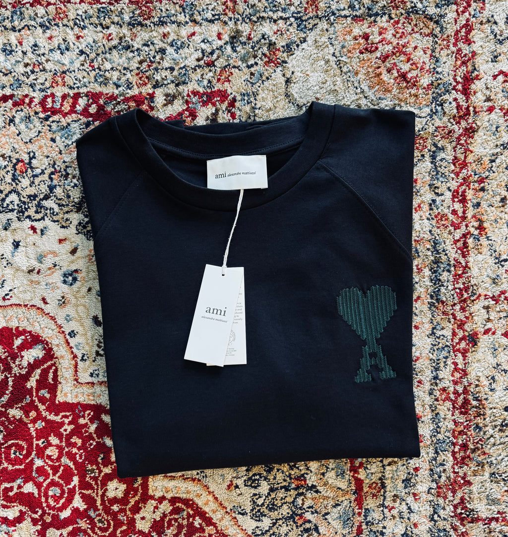 AMI PARIS OVERSIZED T-SHIRT "BLACK"
