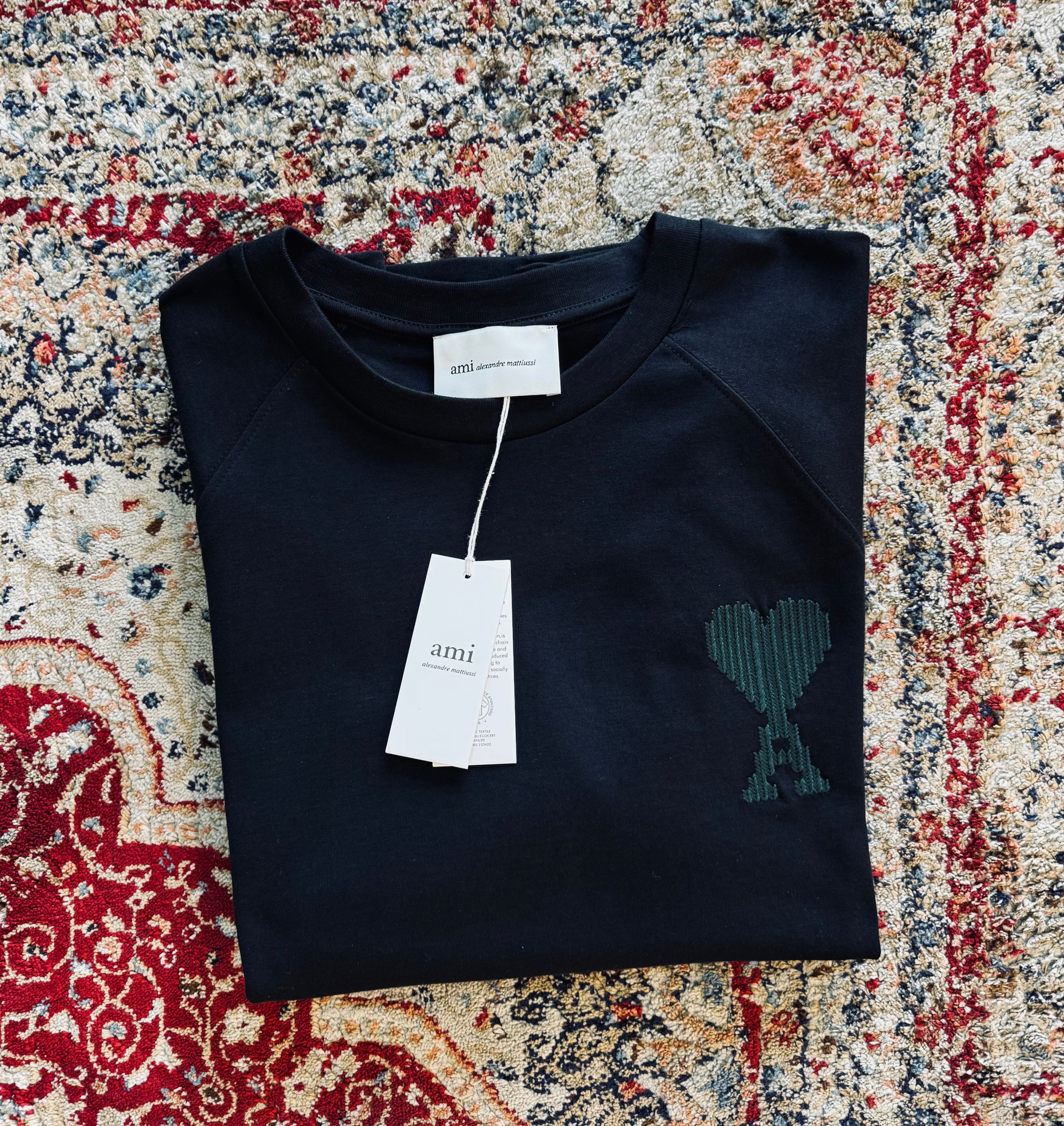 AMI PARIS OVERSIZED T-SHIRT "BLACK"