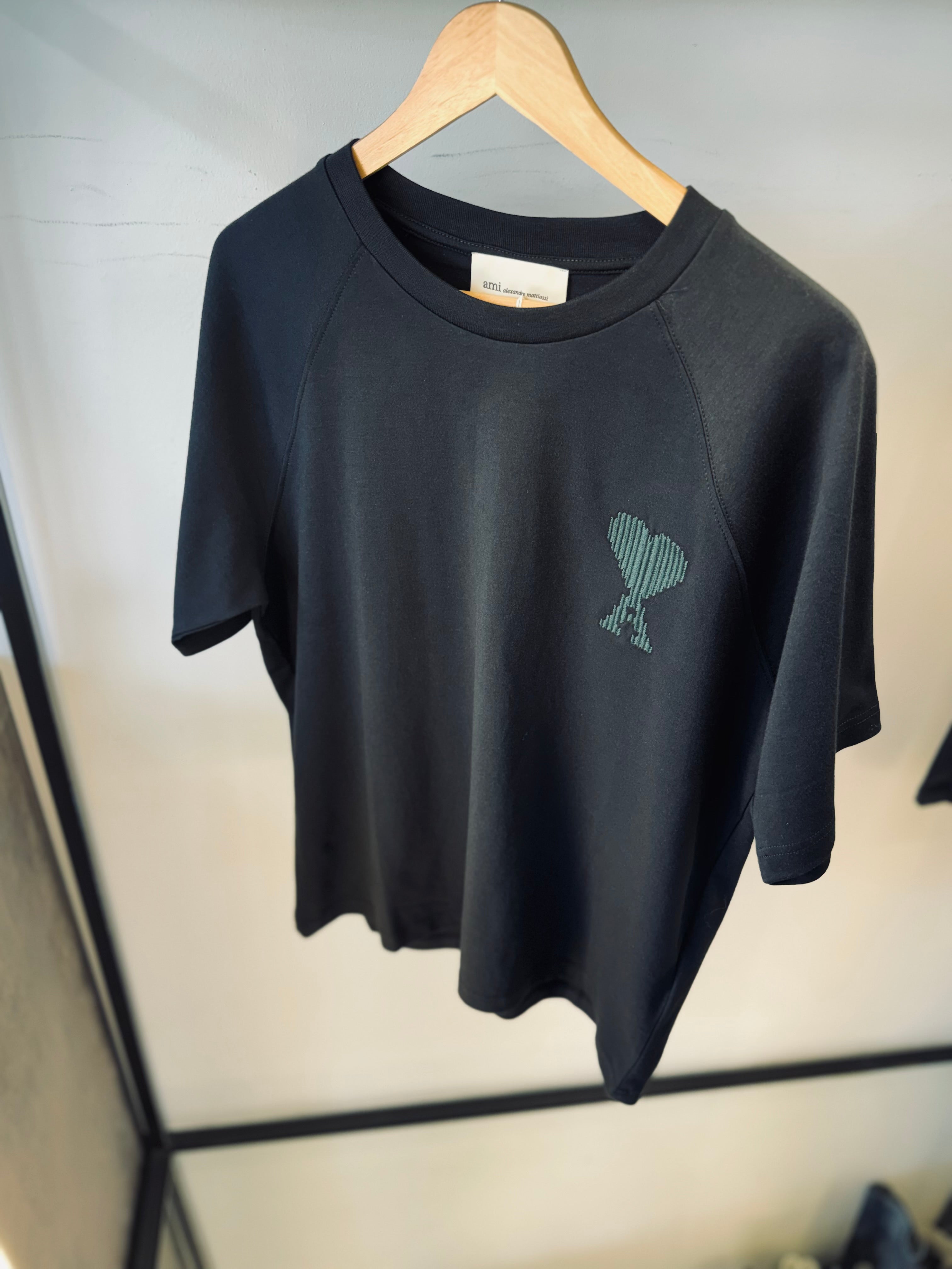 AMI PARIS OVERSIZED T-SHIRT "BLACK"