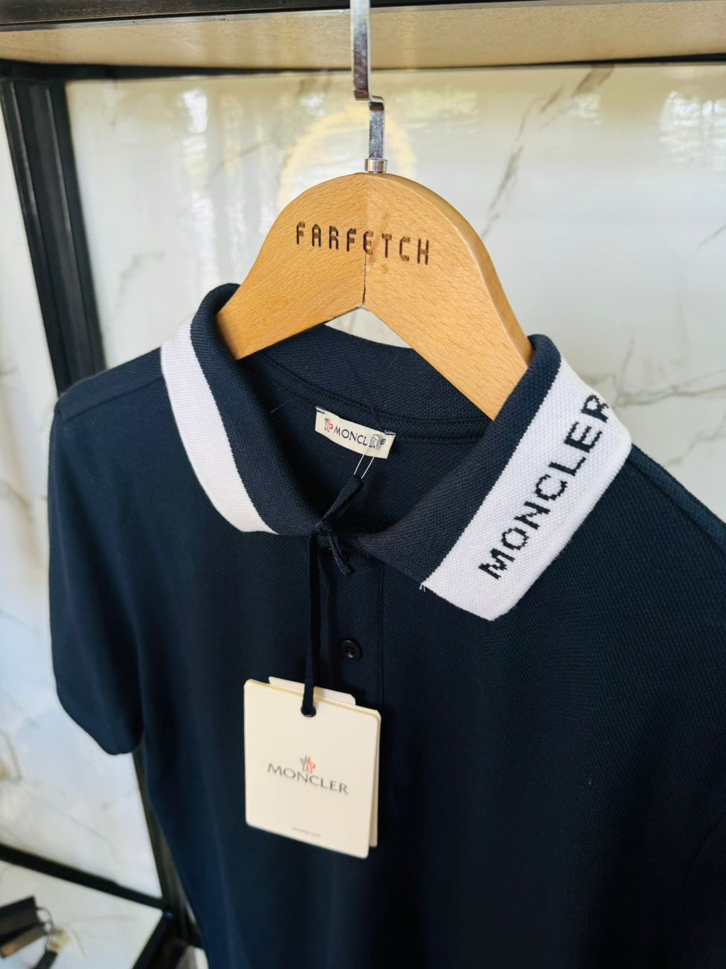 MONCLER GOLF T-SHIRT “NAVY”