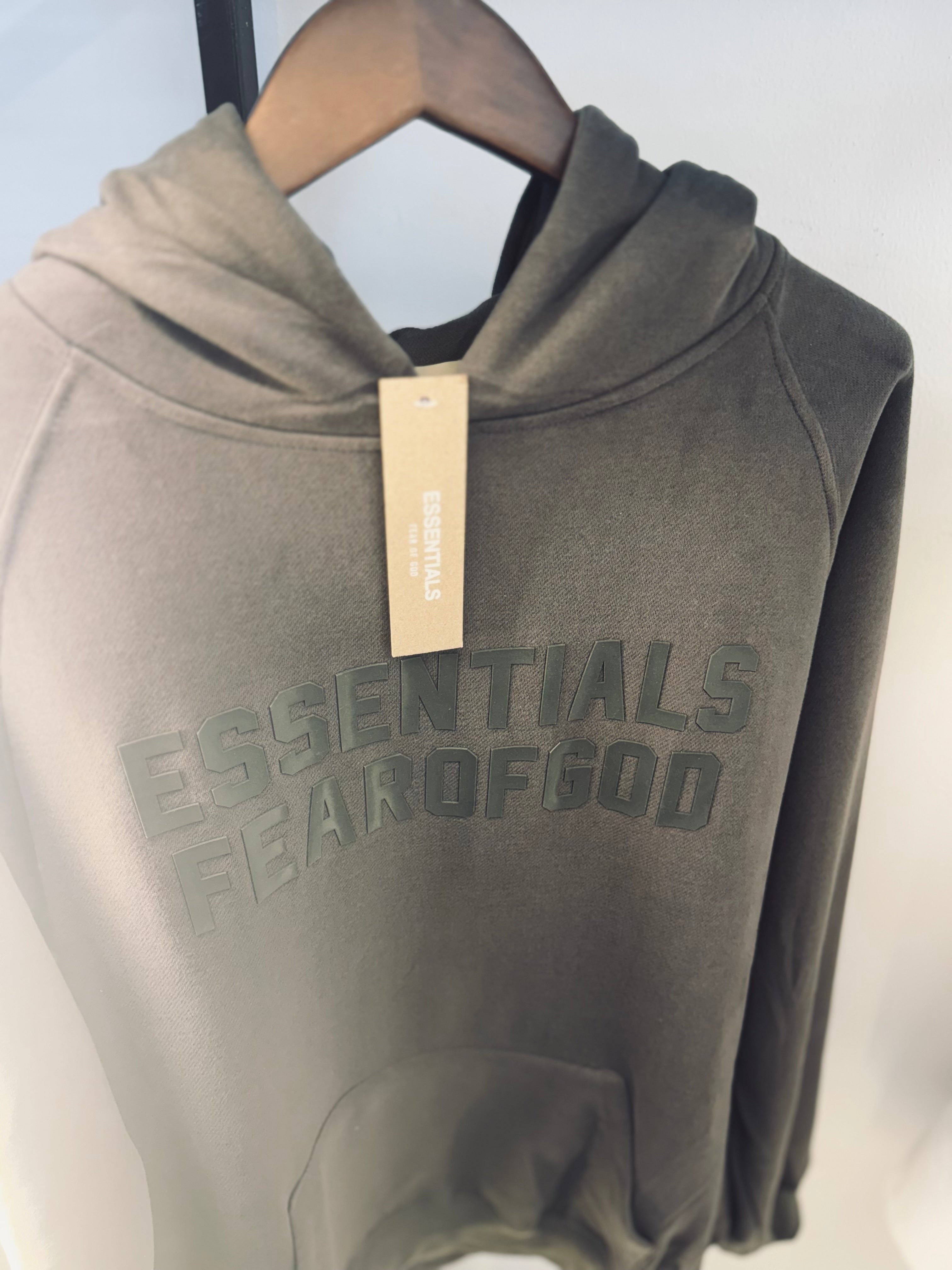ESSENTIALS FEAR OF GOD HOODIE "GREY"