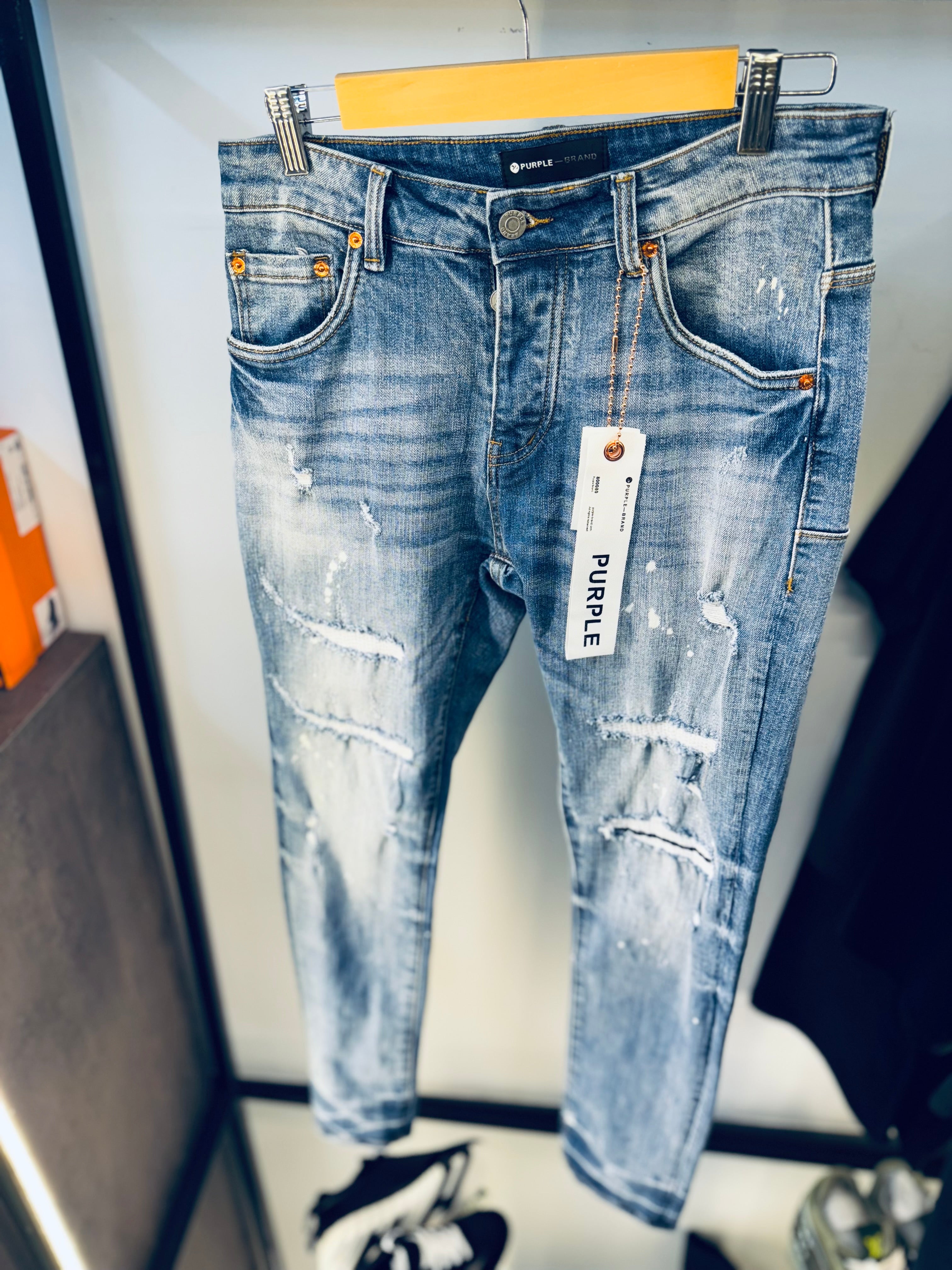 PURPLE BRAND FADED JEANS
