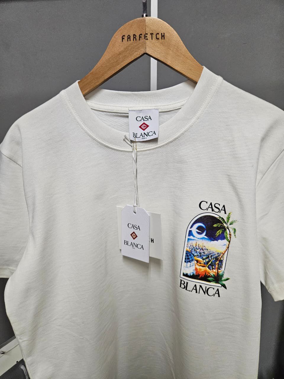 CASABLANCA SKYLINE T-SHIRT “WHITE”