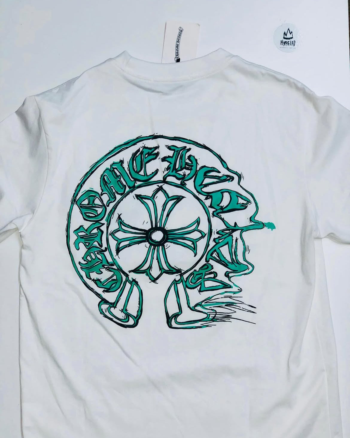 CHROME HEARTS WHITE/GREEN T-SHIRT