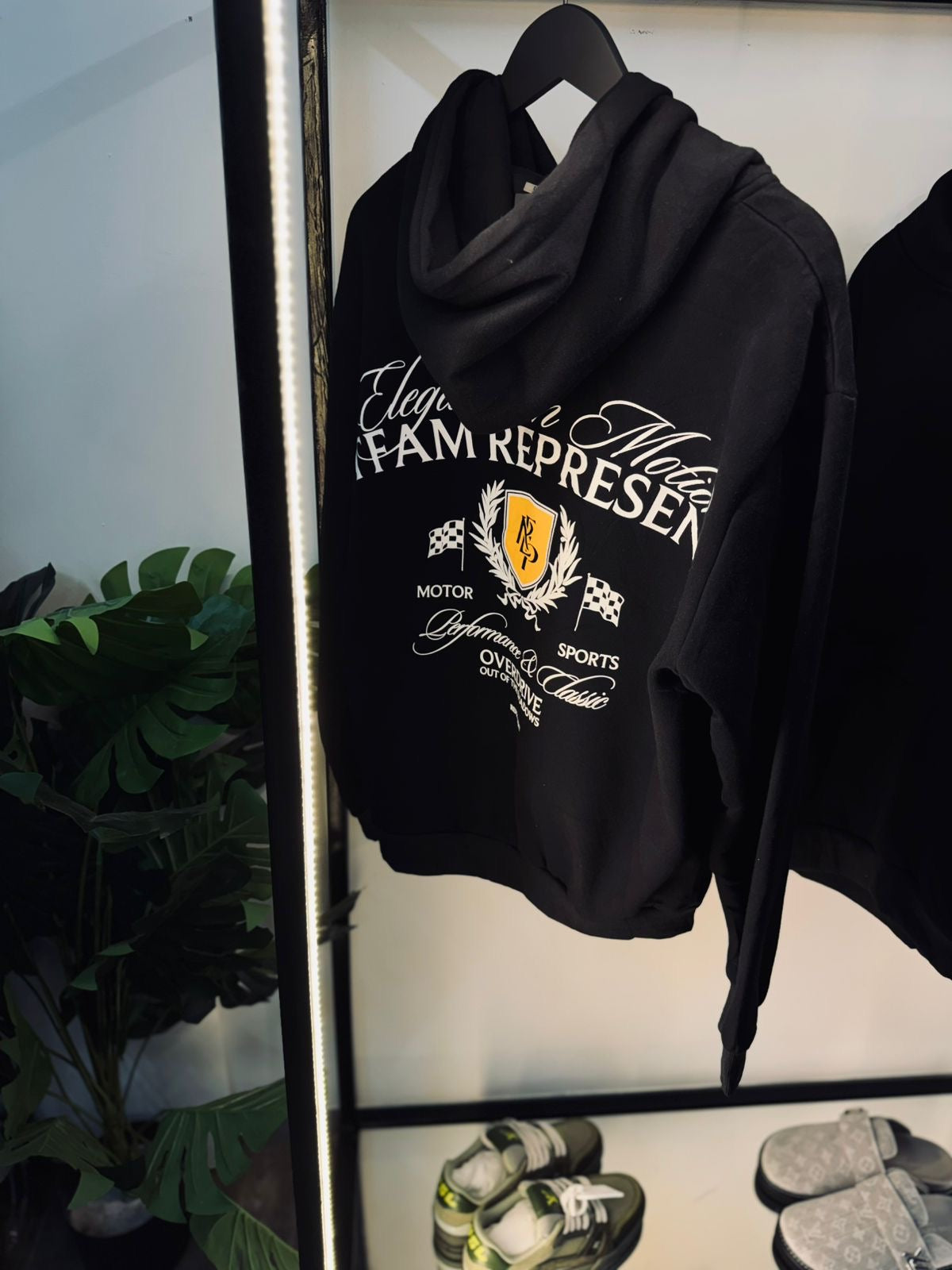 REPRESENT HOODIE T-SHIRT “BLACK”