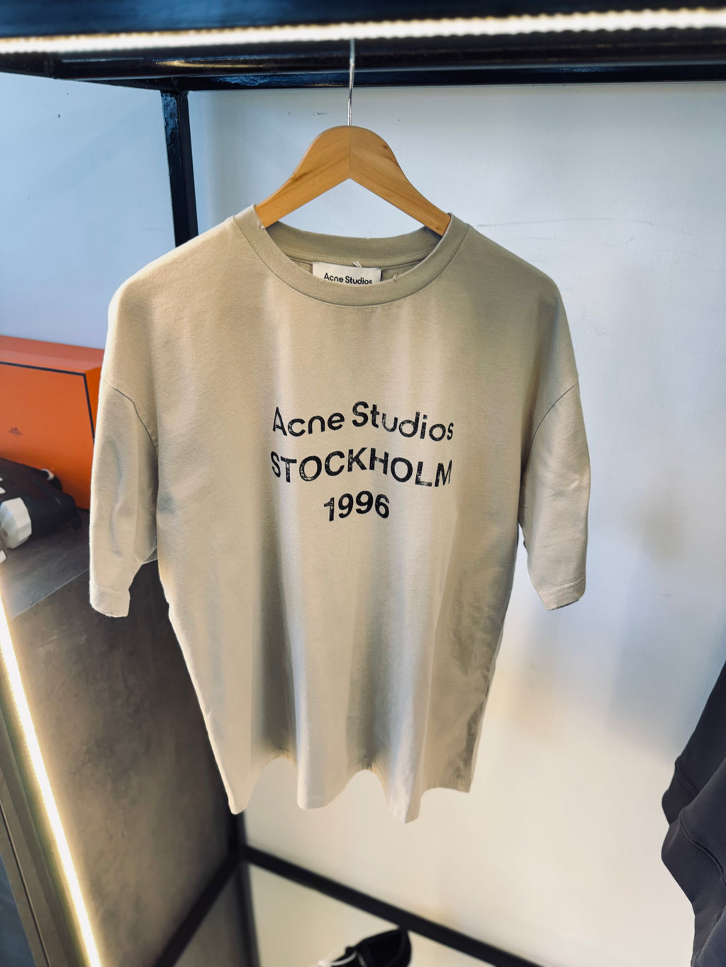 ACNE STUDIOS WASHED T-SHIRT “LIGHT BROWN”
