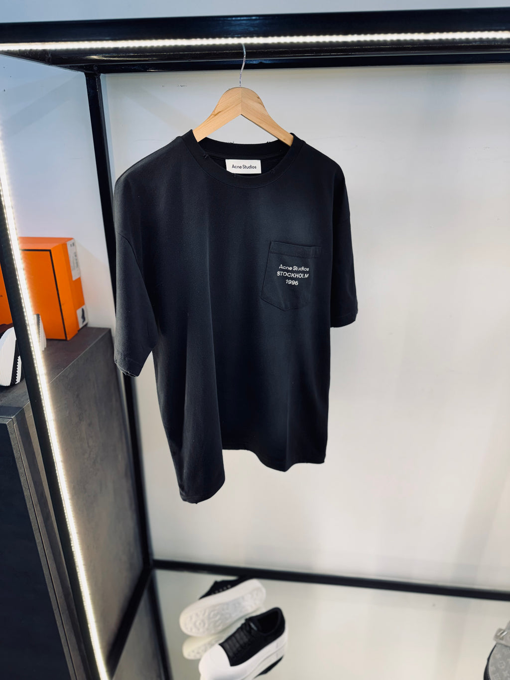 ACNE STUDIO WASHED POCKET T-SHIRT “BLACK”