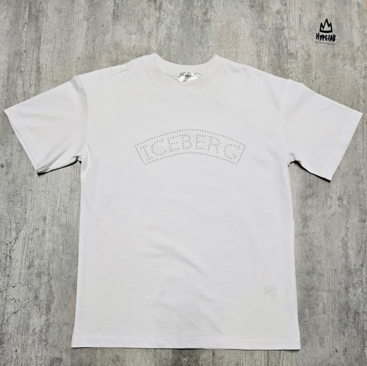 ICEBERG STUDDED LOGO T-SHIRT “WHITE”