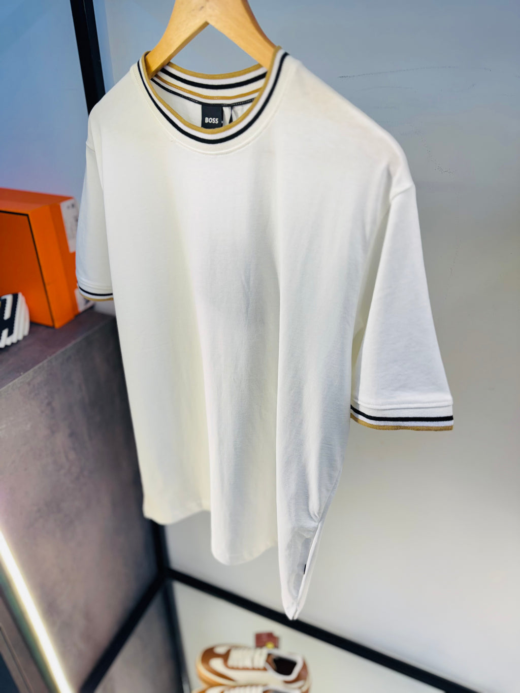 BOSS NO BRANDING T-SHIRT “CREAM-WHITE”