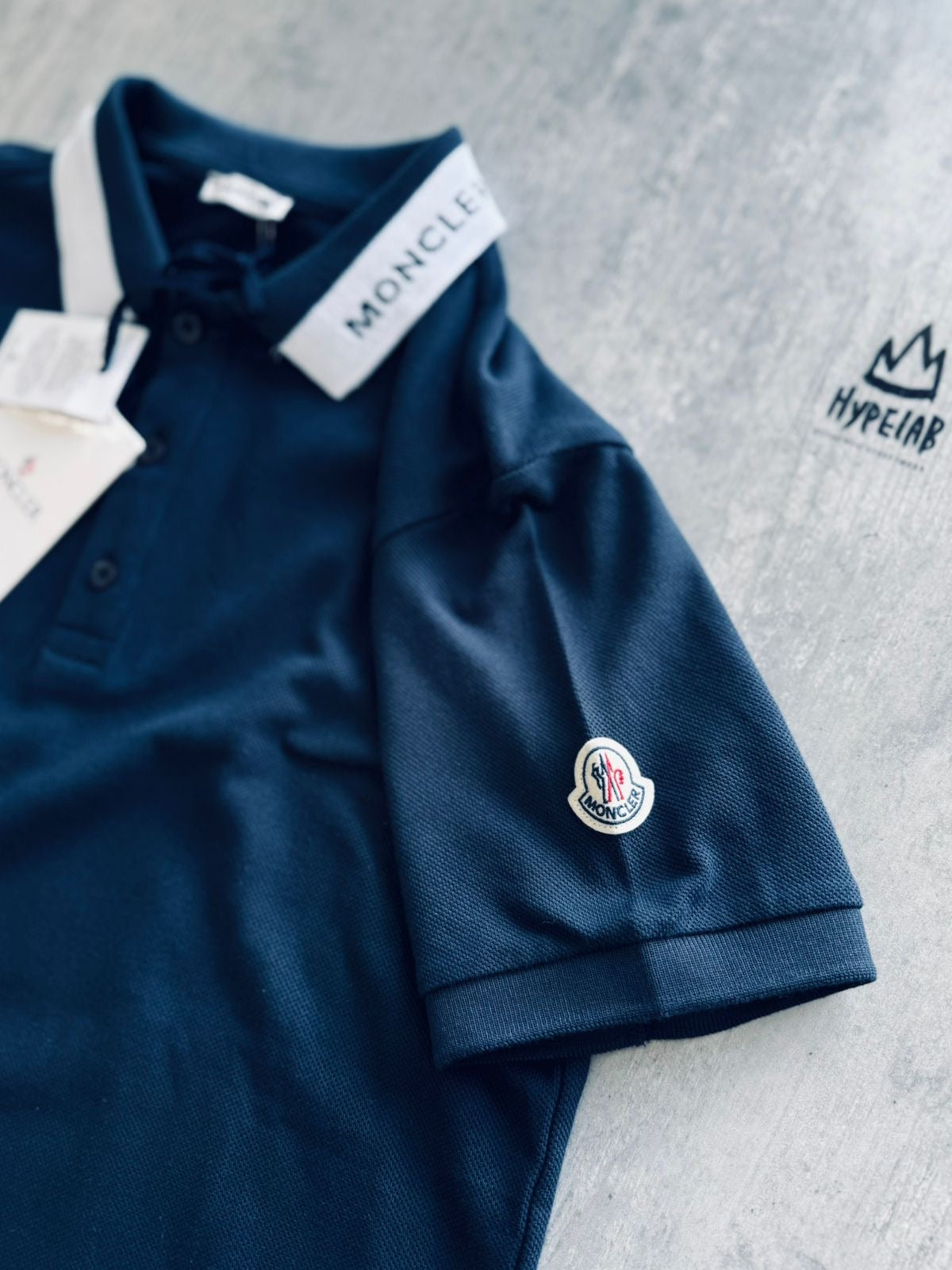 MONCLER GOLF T-SHIRT “NAVY”