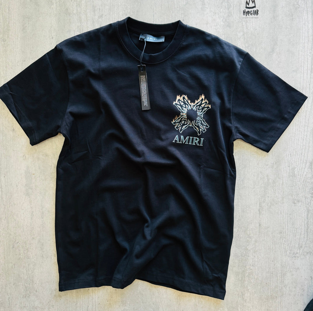 AMIRI QUAD-FLAMES OVERSIZED T-SHIRT "BLACK"