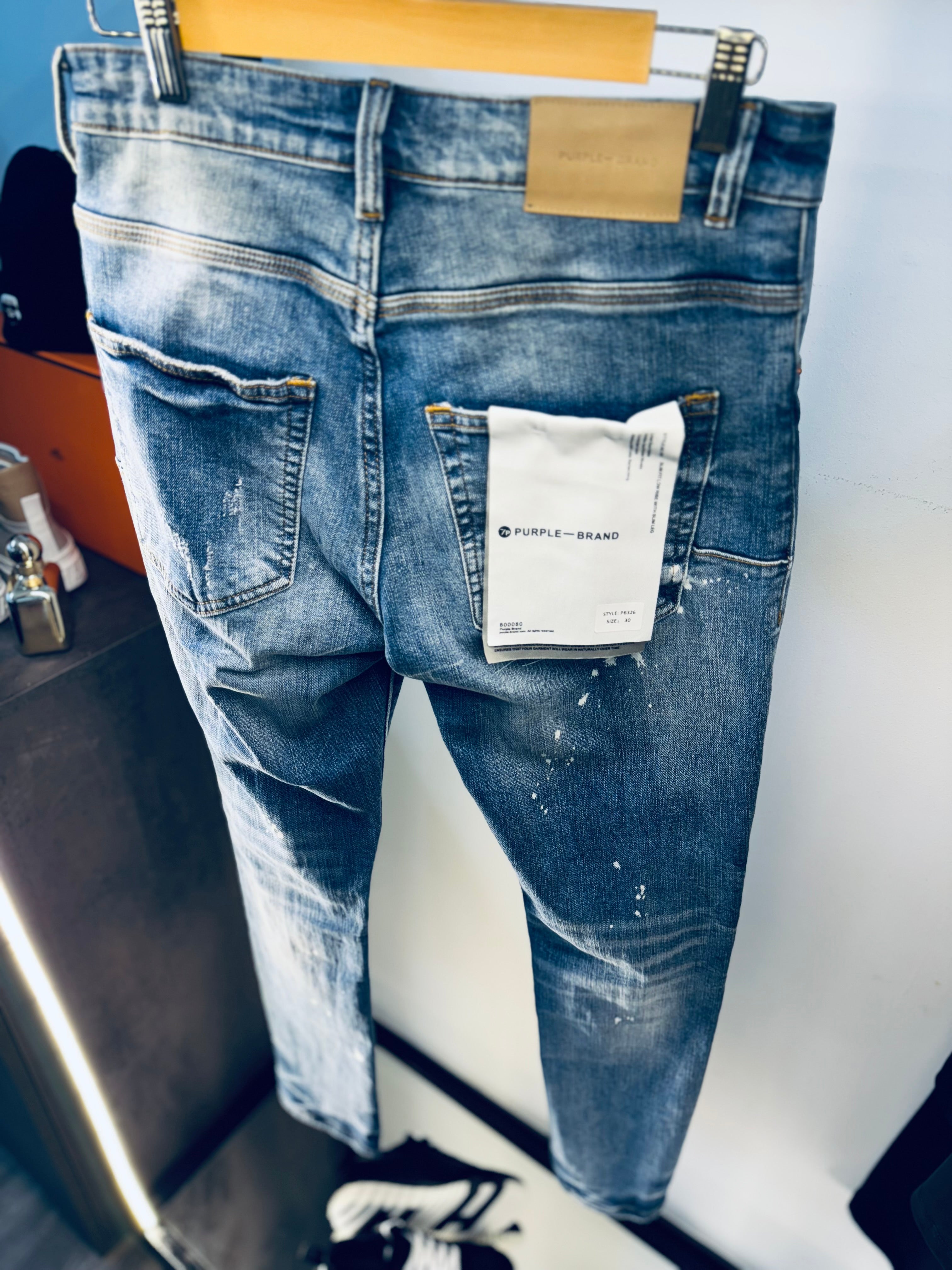 PURPLE BRAND FADED JEANS