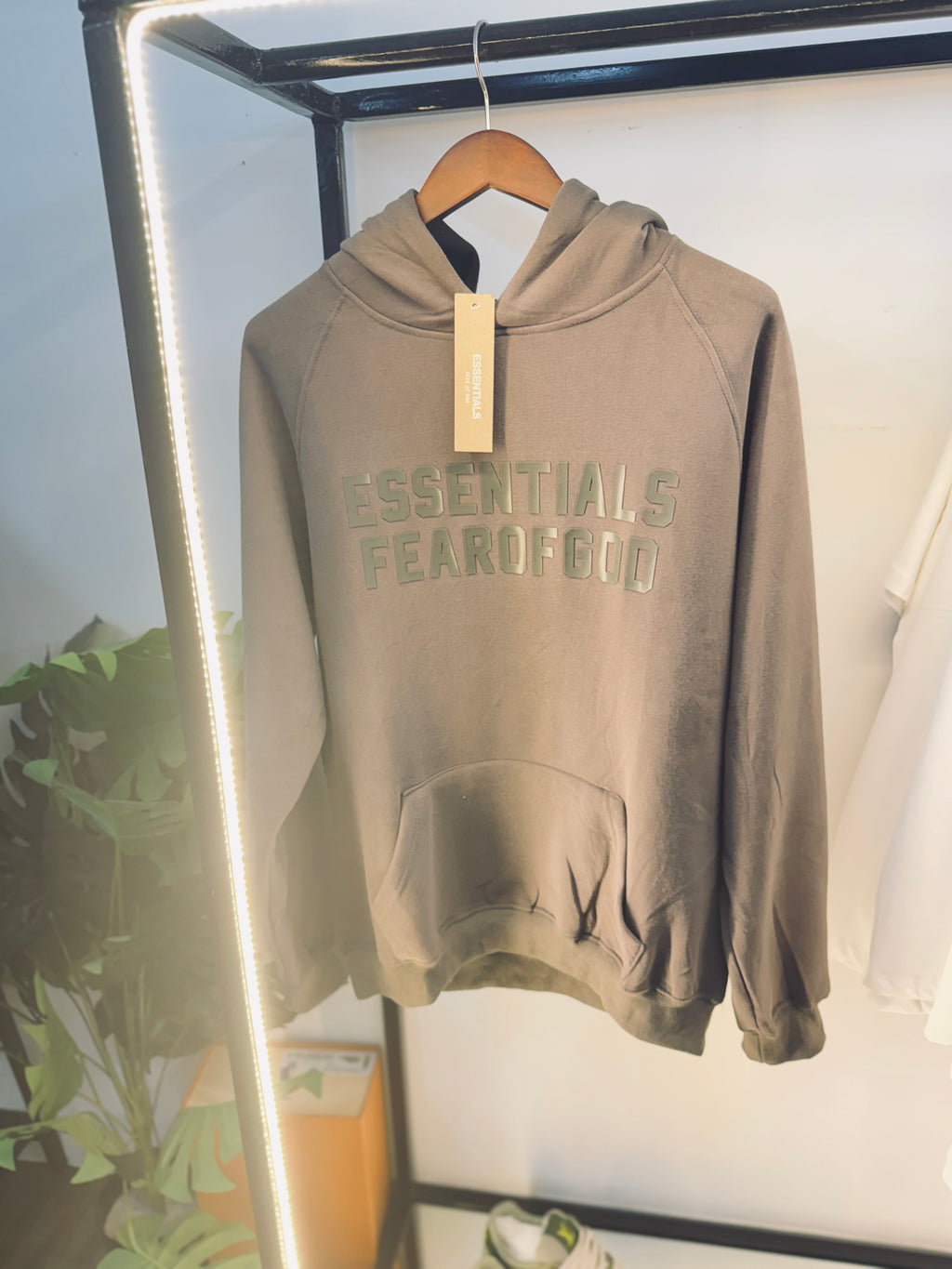 ESSENTIALS FEAR OF GOD HOODIE "GREY"