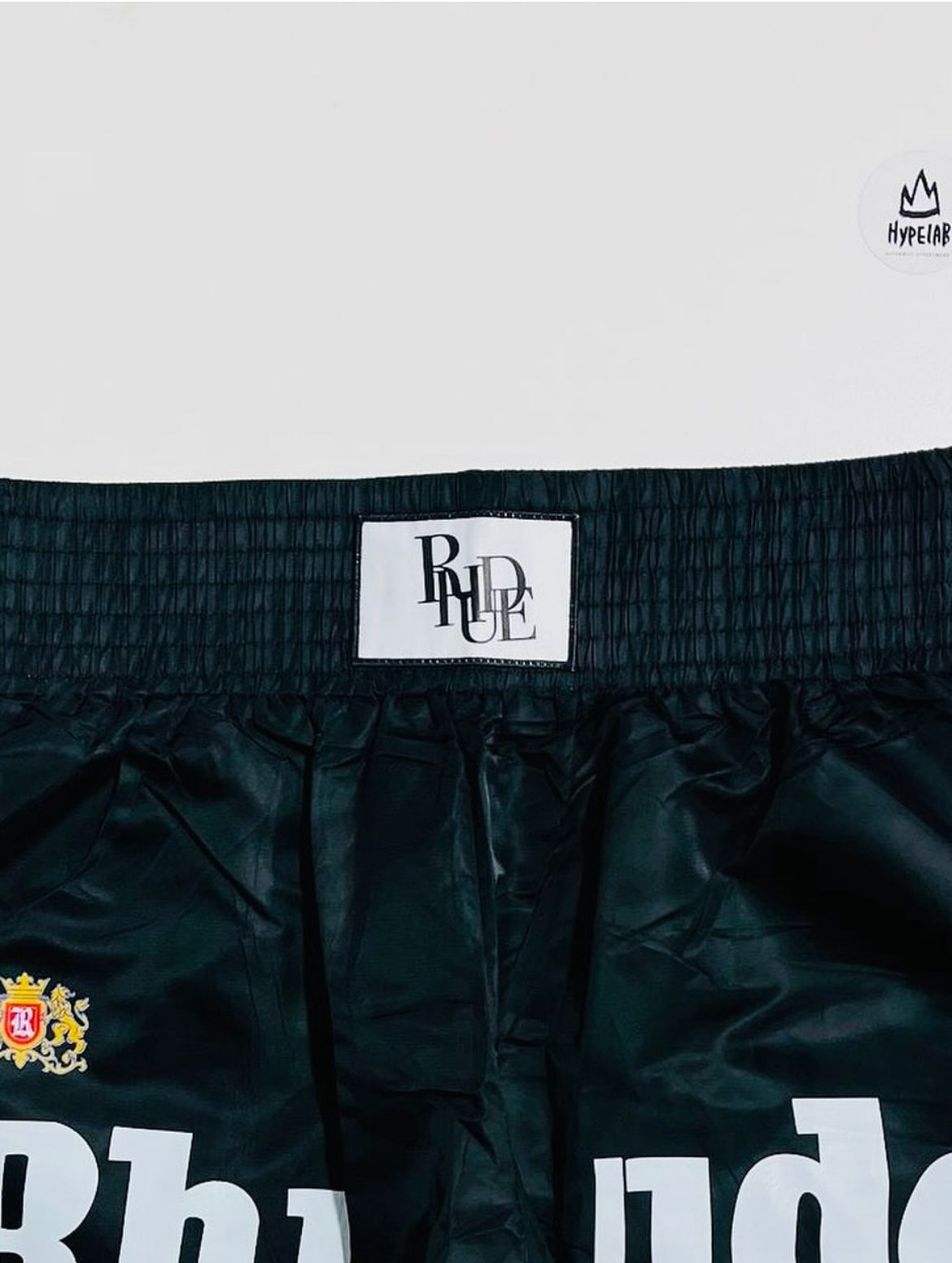 RHUDE SILK BOXING SHORTS “BLACK”