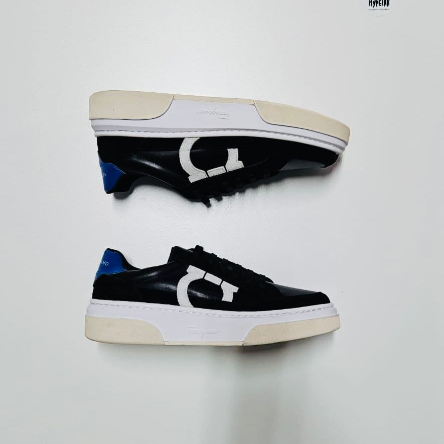 FERRAGAMO LEATHER SNEAKERS “BLACK”